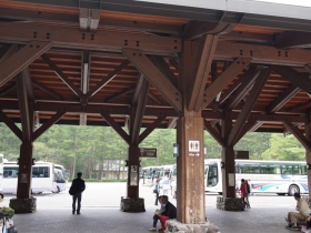 上高地バスターミナルの乗車場