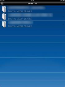 MLPlayer liteのサーバーリスト画面
